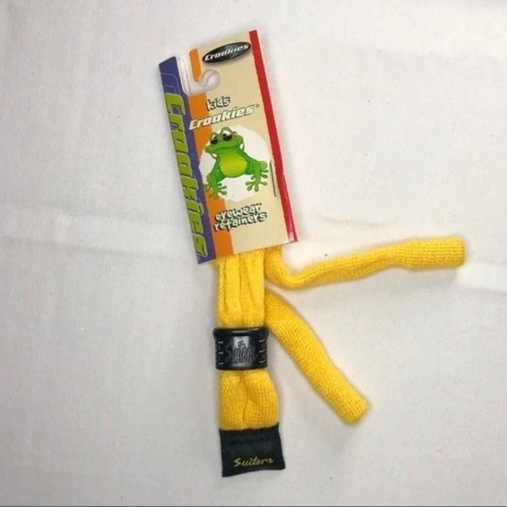 Kids Croakies Yellow Cotton Glasses Holders